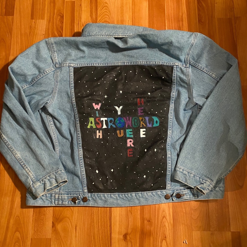 Astroworld Custom Painted Jacket